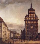 Bernardo Bellotto Square with the Kreuz Kirche in Dresden oil painting reproduction